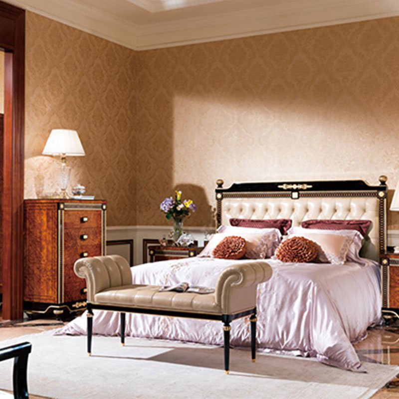 Senbetter-Manufacturer Of Classic Bedroom Sets Italian Newly Black Color Bed With