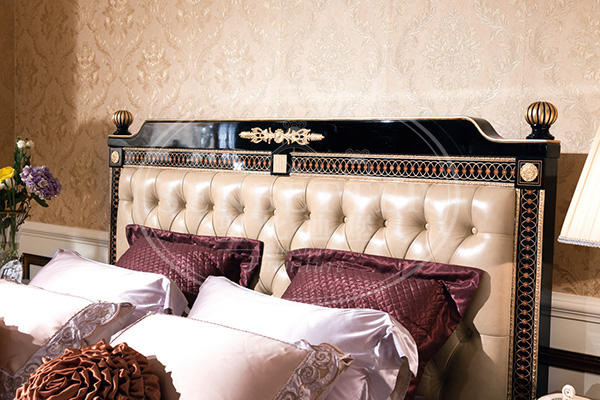 Senbetter classic italian bedroom furniture with white rim for decoration