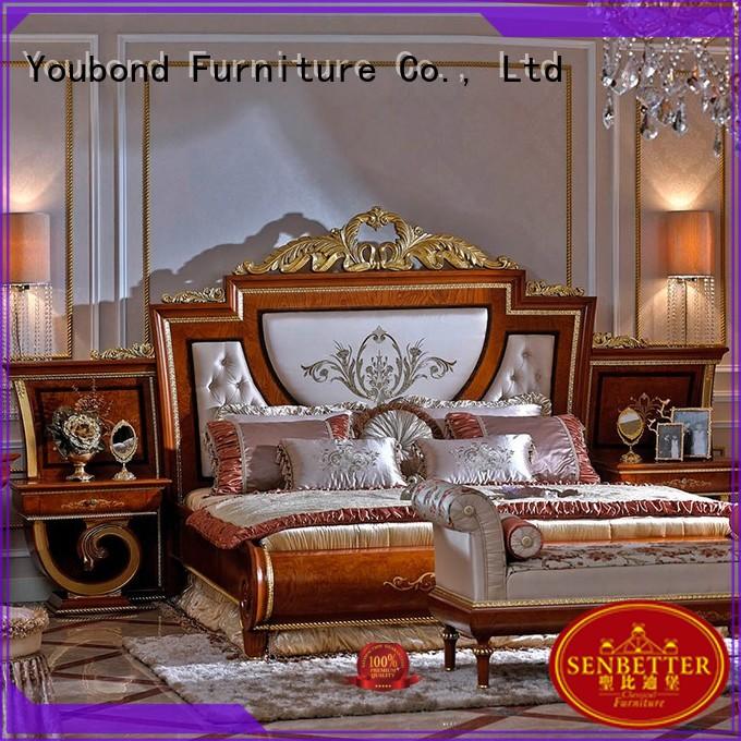 oak bedroom furniture veneer wood classic bedroom furniture Senbetter Brand