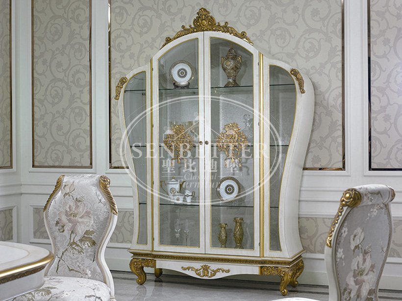European Elegant Classic Luxury Wooden Dining Room Fruniture Set For Villa 0067-7