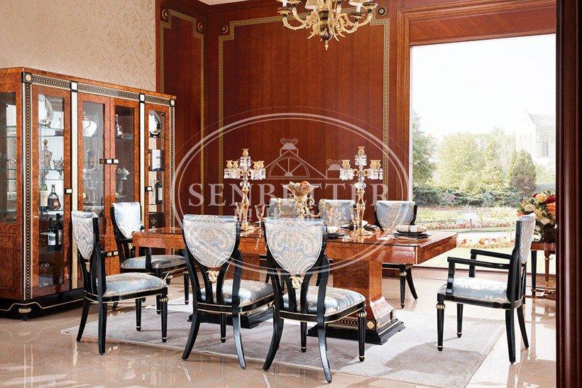 modern solid wood dining table sets with wooden table for collection