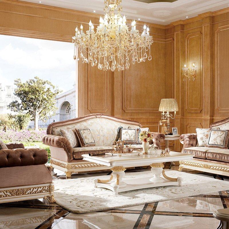 delicate palace white living room furniture Senbetter