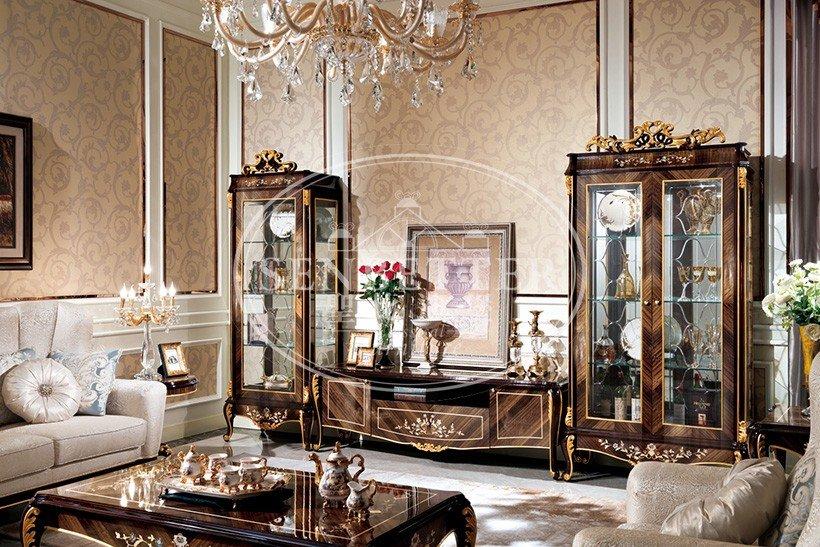 luxury style baroque 0066 Senbetter white living room furniture