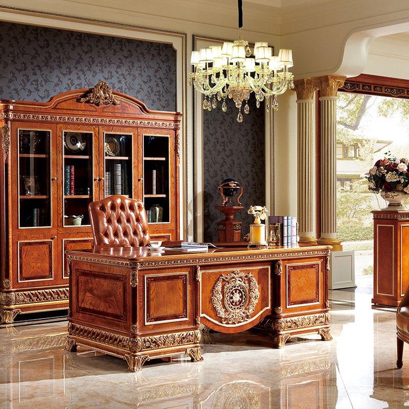 High-End Luxury Antique Design European Style Wooden Furniture For House / Office 0062