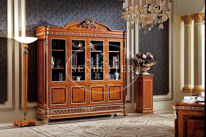 Senbetter antique home office desk cabinet with office writing desk for villa