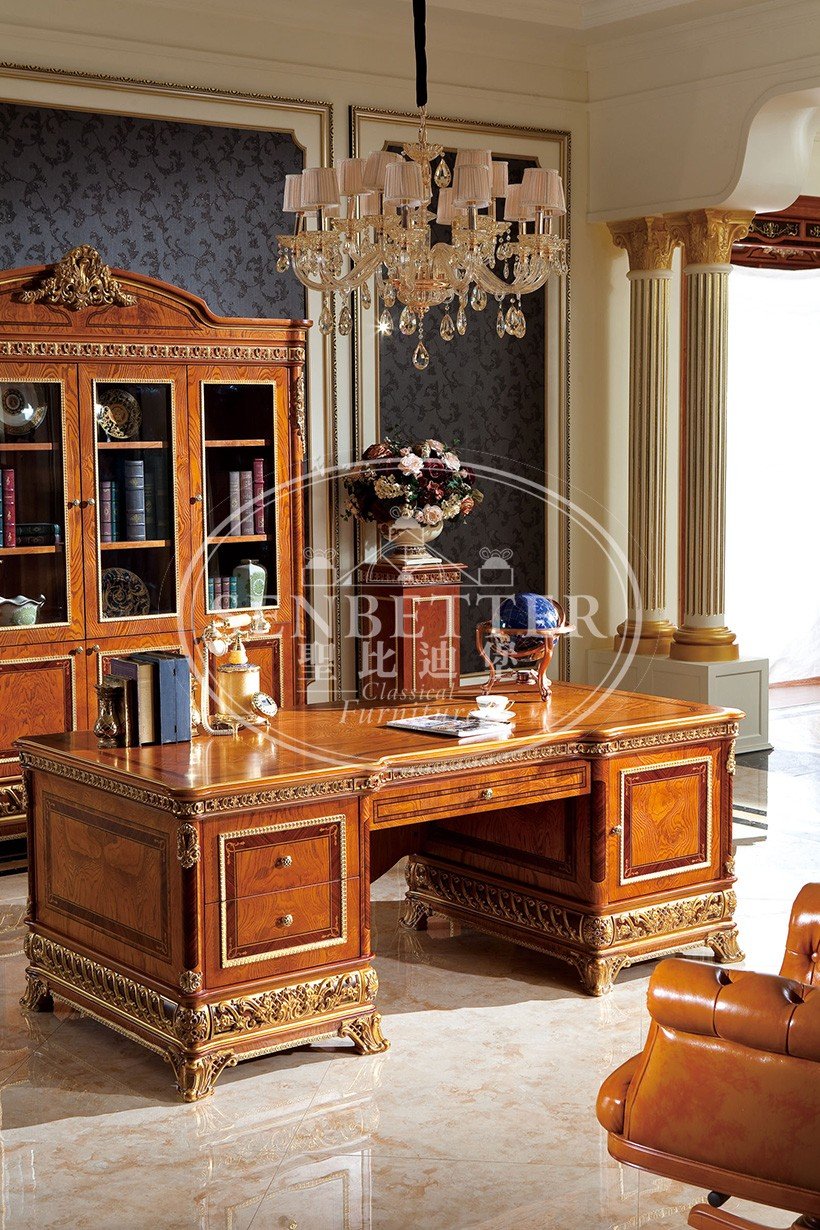 High-End Luxury Antique Design European Style Wooden Furniture For House / Office 0062-5