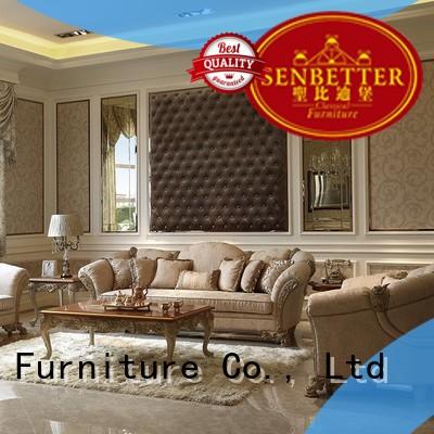 Senbetter fancy living room furniture sets with long dining table for villa