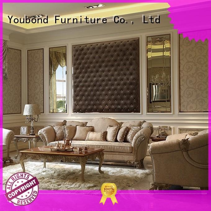wood flower luxury classic living room furniture Senbetter Brand company