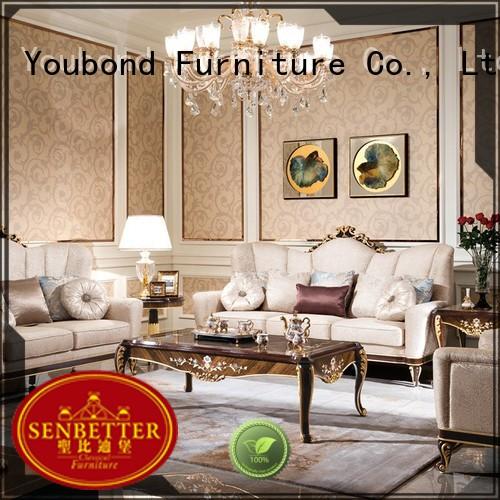 Senbetter elegant style 4 piece living room set supply for villa
