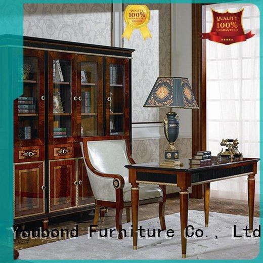 Custom classic office furniture gold wood