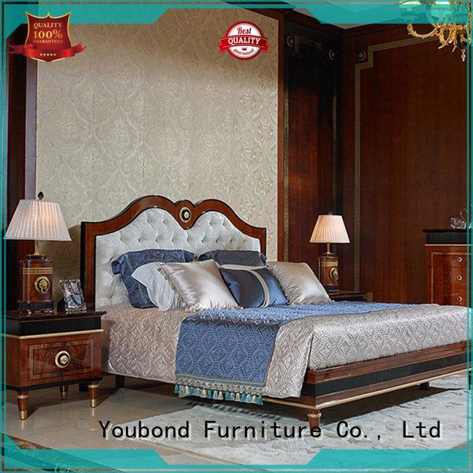 simple solid veneer solid wood bedroom furniture Senbetter