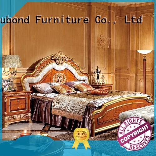 Luxury Royal Europe Classic Style Beech Solid Wood Bedroom Furniture 0062