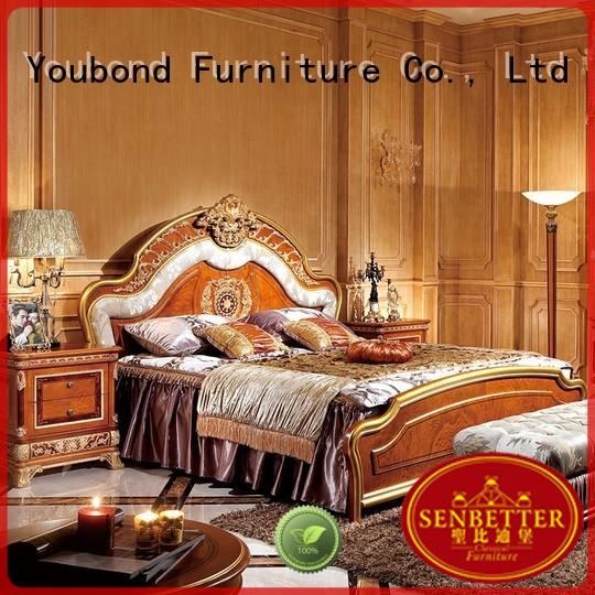Senbetter simple bedroom furniture packages with chinese element for decoration