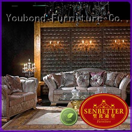 Senbetter buffet luxury living room furniture fabric or leather sofa for living room