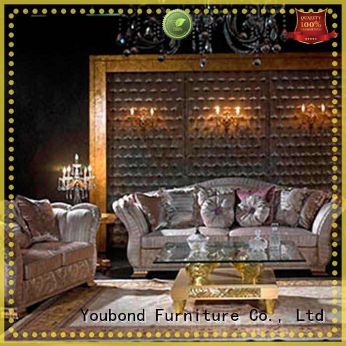Senbetter 5 piece living room set with chinese element for villa