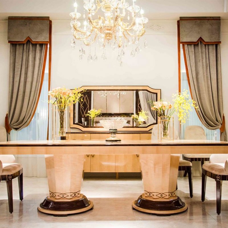 Senbetter New Design High Gloss Elegant Style Royal Classic Dining Room Furniture 0072 Classic Dining Room Furniture image10