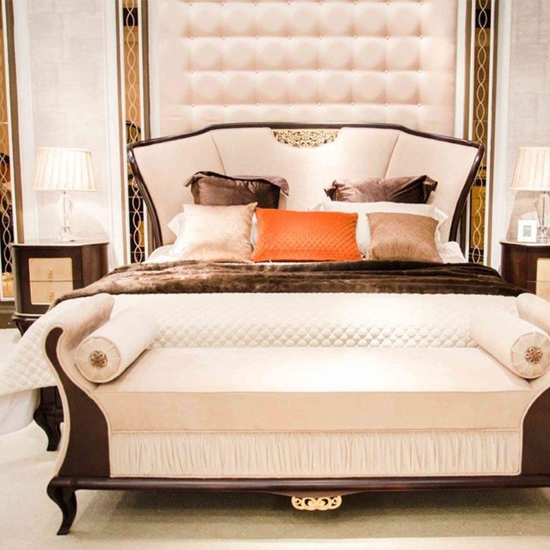 European Italian Style Classic Bedroom Furniture Mix With Chinese Element For Decoration 0071