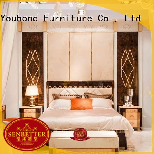 Custom mahogany simple classic bedroom furniture Senbetter wood