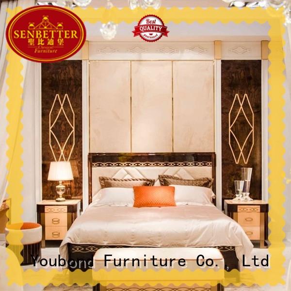 Senbetter newly modern contemporary bedroom sets with solid wood table and chairs for decoration