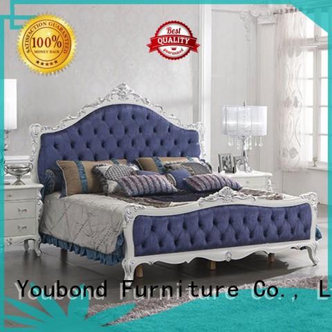 Senbetter high end upscale bedroom furniture with white rim for decoration