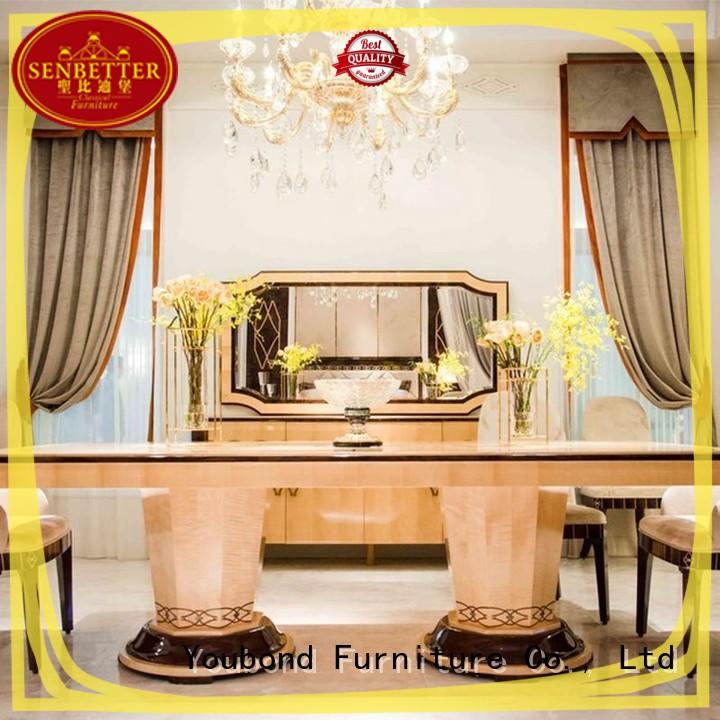 Senbetter hot sale classic dining room furniture sets with wooden table for sale