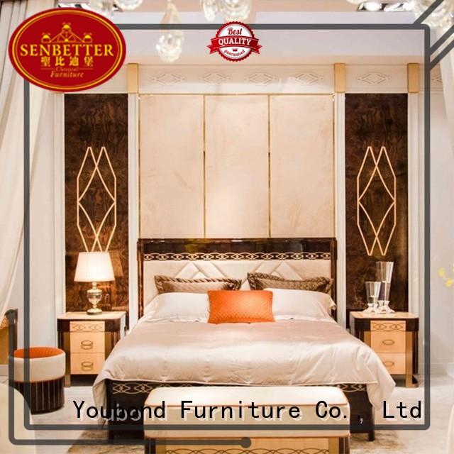 Senbetter best bedroom furniture with chinese element for royal home and villa