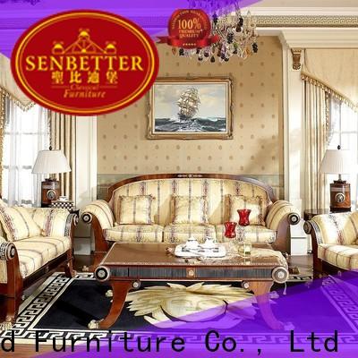 Senbetter classic living room ideas with flower carving for villa