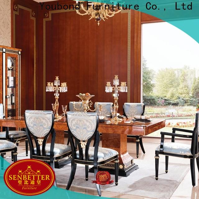 Senbetter white wood dining table manufacturers for villa