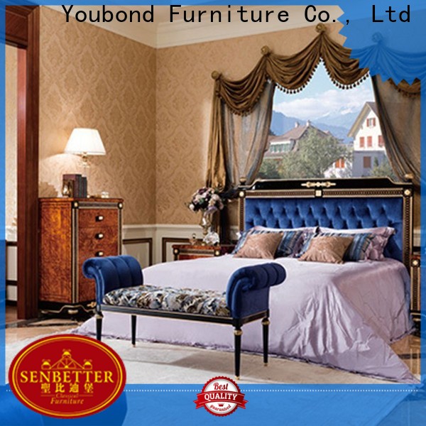 Custom master bedroom furniture set company for royal home and villa Senbetter