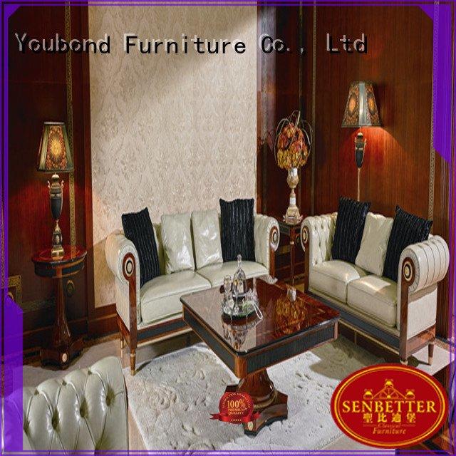 white sofa classic living room furniture Senbetter Brand