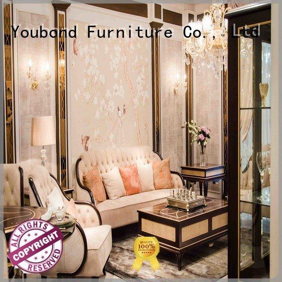 0066 delicate wood dubai Senbetter white living room furniture