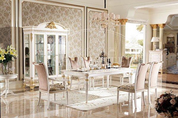 Senbetter modern french provincial dining room furniture with chairs for villa-1